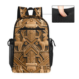 Nubian III Gold Leisure Sports Backpack - Conscious Apparel Store