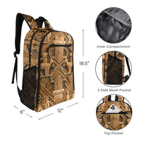 Nubian III Gold Leisure Sports Backpack - Conscious Apparel Store