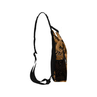 Nubian III gold Men's Casual Chest Bag - Conscious Apparel Store