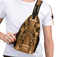 Nubian III gold Men's Casual Chest Bag - Conscious Apparel Store