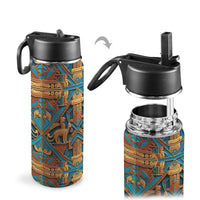 Nubian III Insulated Water Bottle with Straw Lid (18oz) - Conscious Apparel Store