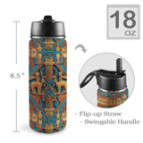 Nubian III Insulated Water Bottle with Straw Lid (18oz) - Conscious Apparel Store