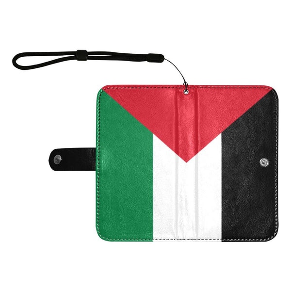 Palestine Flag Flip Leather Purse for Mobile Phone/Large - Conscious Apparel Store