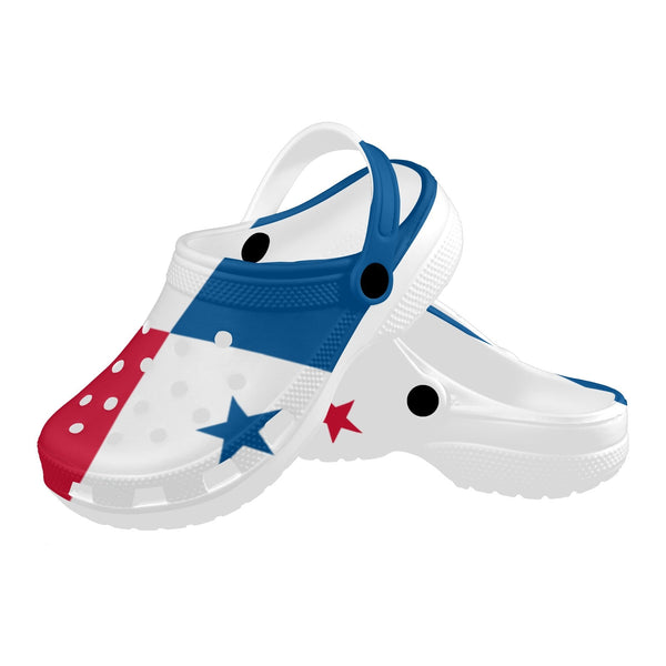 Panama Flag Custom Print Foam Clogs for Adults - Conscious Apparel Store