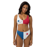 Panama Flag High - waisted bikini - Conscious Apparel Store