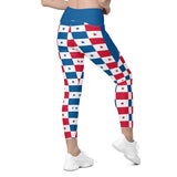 Panama Flag Leggings with pockets - Conscious Apparel Store