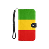 Rastafarian Flag Flip Leather Purse for Mobile Phone/Small - Conscious Apparel Store