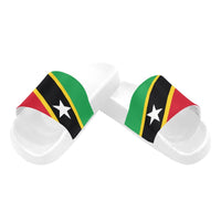 St Kitts & Nevis Flag Men's Slide Sandals - Conscious Apparel Store