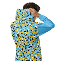 St Lucia Flag Camo Unisex zip hoodie - Conscious Apparel Store