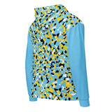 St Lucia Flag Camo Unisex zip hoodie - Conscious Apparel Store