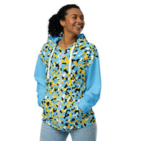 St Lucia Flag Camo Unisex zip hoodie - Conscious Apparel Store