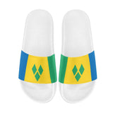 St Vincent Flag Women's Slide Sandals - Conscious Apparel Store