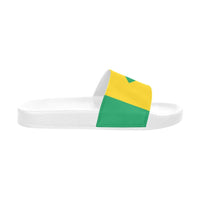 St Vincent Flag Women's Slide Sandals - Conscious Apparel Store