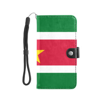 Suriname Flag Flip Leather Purse for Mobile Phone/Large - Conscious Apparel Store