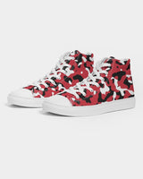 Trinidad & Tobago Flag Camo Men's Hightop Canvas Shoe - Conscious Apparel Store