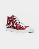 Trinidad & Tobago Flag Camo Men's Hightop Canvas Shoe - Conscious Apparel Store