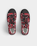 Trinidad & Tobago Flag Camo Men's Hightop Canvas Shoe - Black - Conscious Apparel Store