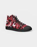 Trinidad & Tobago Flag Camo Men's Hightop Canvas Shoe - Black - Conscious Apparel Store