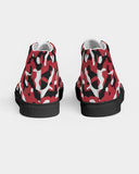 Trinidad & Tobago Flag Camo Men's Hightop Canvas Shoe - Black - Conscious Apparel Store