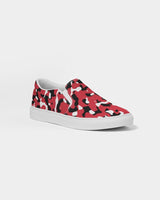 Trinidad & Tobago Flag Camo Men's Slip - On Canvas Shoe - Conscious Apparel Store