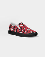 Trinidad & Tobago Flag Camo Men's Slip - On Canvas Shoe - Black - Conscious Apparel Store