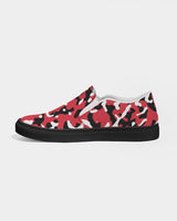 Trinidad & Tobago Flag Camo Men's Slip - On Canvas Shoe - Black - Conscious Apparel Store