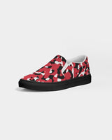 Trinidad & Tobago Flag Camo Men's Slip - On Canvas Shoe - Black - Conscious Apparel Store