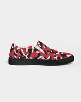 Trinidad & Tobago Flag Camo Men's Slip - On Canvas Shoe - Black - Conscious Apparel Store