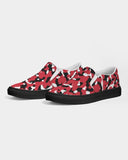 Trinidad & Tobago Flag Camo Men's Slip - On Canvas Shoe - Black - Conscious Apparel Store