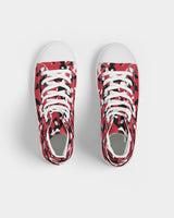 Trinidad & Tobago Flag Camo Women's Hightop Canvas Shoe - Conscious Apparel Store