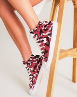 Trinidad & Tobago Flag Camo Women's Hightop Canvas Shoe - Conscious Apparel Store