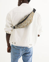 White Hieroglyphics Crossbody Sling Bag - Conscious Apparel Store