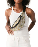 White Hieroglyphics Crossbody Sling Bag - Conscious Apparel Store