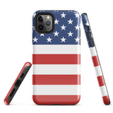 American Flag Tough Cellphone Case for iPhone® - Conscious Apparel Store