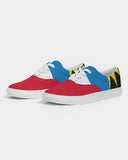 Antigua & Barbuda Flag Women's Lace Up Canvas Shoe - Conscious Apparel Store