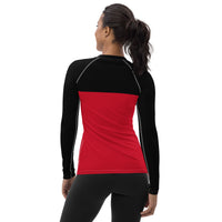 Antigua & Barbuda Flag Women's Rash Guard - Conscious Apparel Store