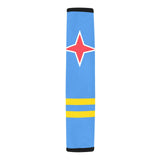 Aruba Flag Car Seat Belt Cover 7''x12.6'' (Pack of 2) - Conscious Apparel Store