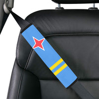 Aruba Flag Car Seat Belt Cover 7''x12.6'' (Pack of 2) - Conscious Apparel Store