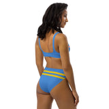 Aruba Flag High-Waisted Bikini Customizable Set - Conscious Apparel Store