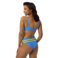 Aruba Flag High-Waisted Bikini Customizable Set - Conscious Apparel Store