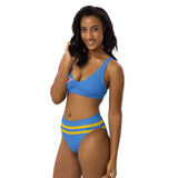 Aruba Flag High-Waisted Bikini Customizable Set - Conscious Apparel Store