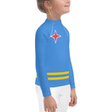 Aruba Flag Kids Rash Guard - Conscious Apparel Store