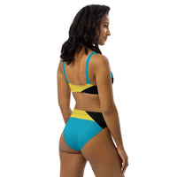 Bahamas Flag high-waisted bikini - Conscious Apparel Store