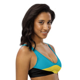 Bahamas Flag padded bikini top - Conscious Apparel Store