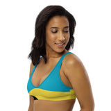 Bahamas Flag padded bikini top - Conscious Apparel Store