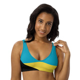 Bahamas Flag padded bikini top - Conscious Apparel Store