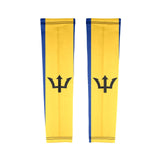 Barbados Flag Arm Sleeves (Set of Two)) - Conscious Apparel Store