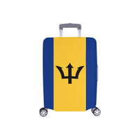 Barbados Flag Luggage Cover/Small 18"-21" - Conscious Apparel Store