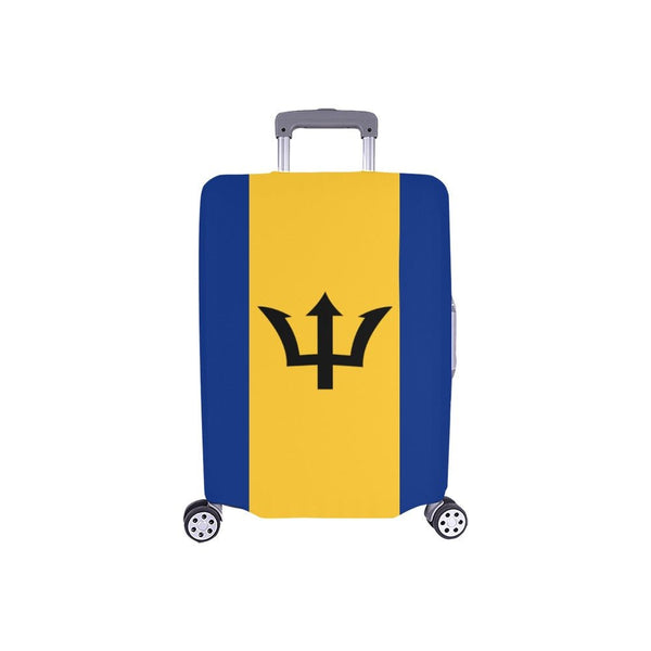 Barbados Flag Luggage Cover/Small 18"-21" - Conscious Apparel Store