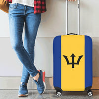 Barbados Flag Luggage Cover/Small 18"-21" - Conscious Apparel Store